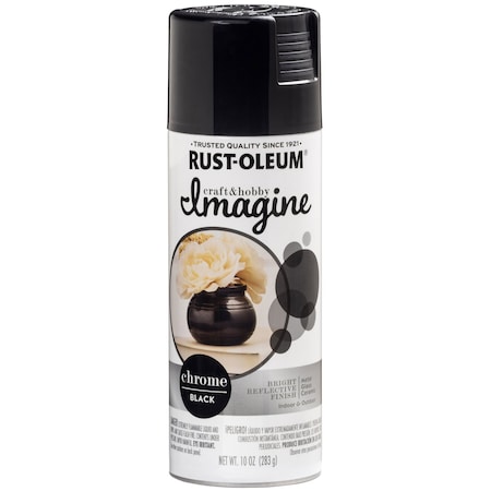 Rust-Oleum Rust-Oleum Imagine Smooth Chrome Black Spray Paint 10 oz 353333